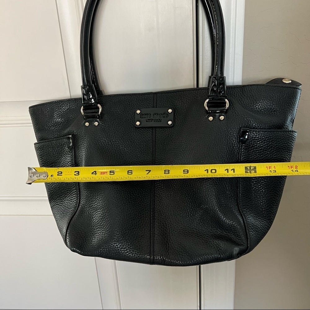 Kate Spade New York Pebbled Leather w/ patent leather Handles Satchel/Handbag - Picture 8 of 14